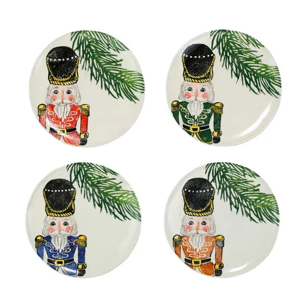Vietri Nutcrackers Assorted Salad Plates - Set of 4 - Marcel’s Culinary Experience