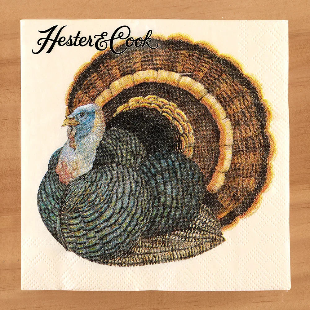 Hester & Cook Heritage Turkey Cocktail Napkins - Marcel’s Culinary Experience