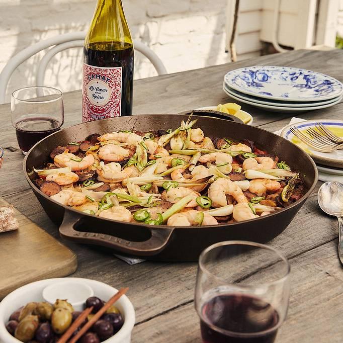 Smithey No. 14 Dual Handle Cast Iron Skillet | Hand-Forged Extra