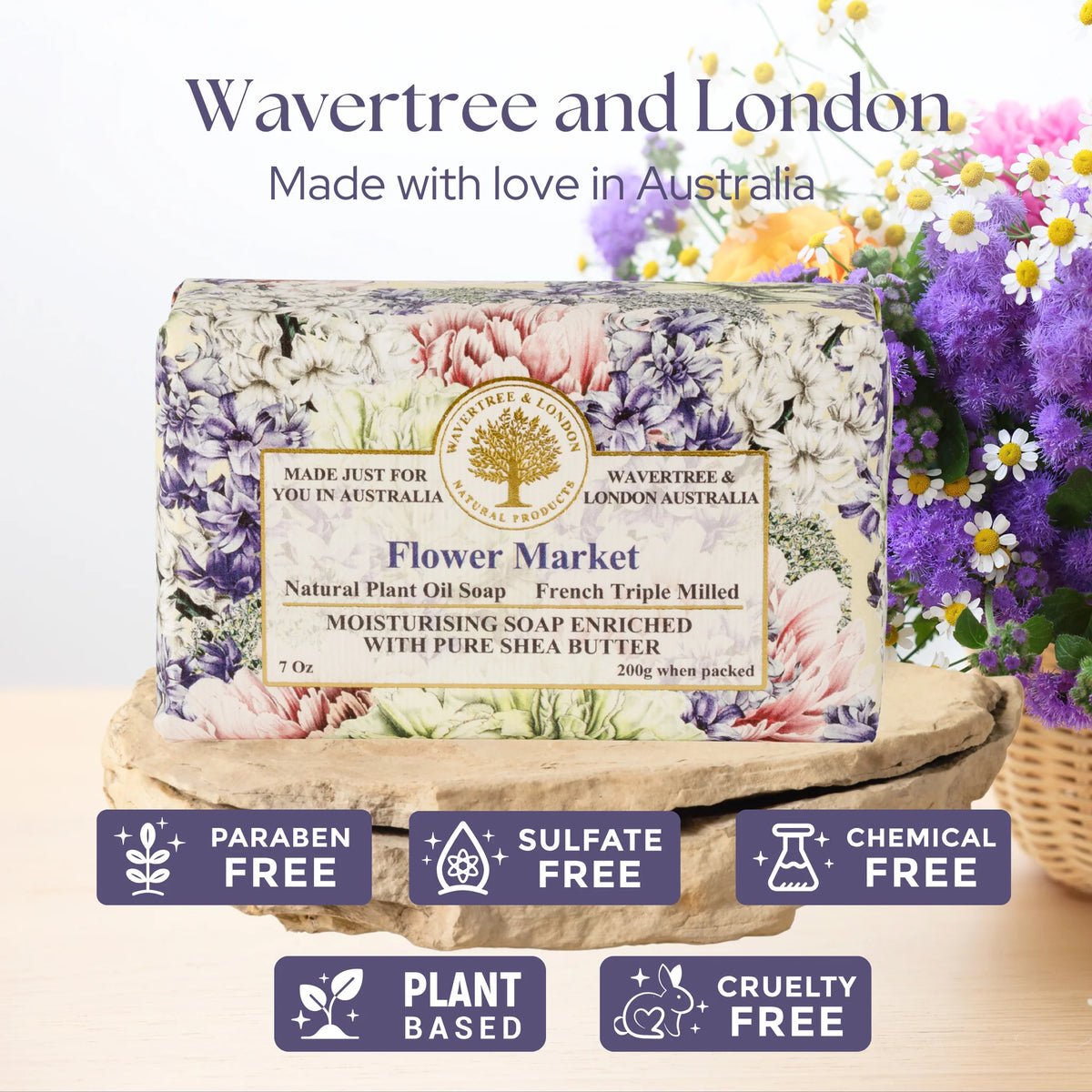 Wavertree & London Flower Market Soap Bar