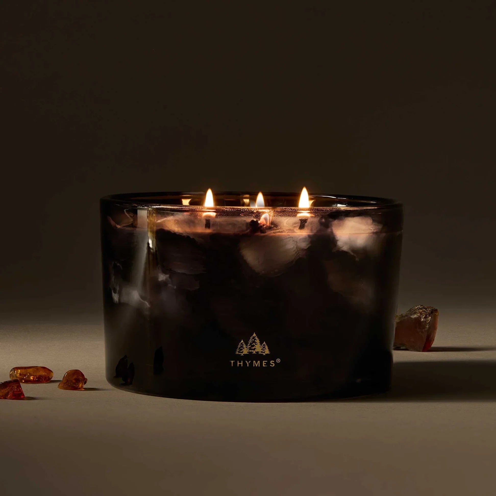 Thymes Noir Woods 3-Wick Poured Candle - Marcel’s Culinary Experience