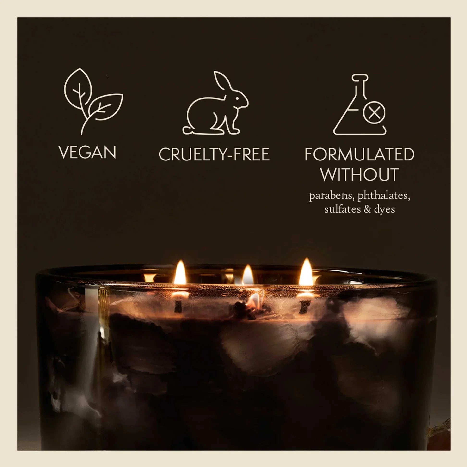 Thymes Noir Woods 3-Wick Poured Candle - Marcel’s Culinary Experience