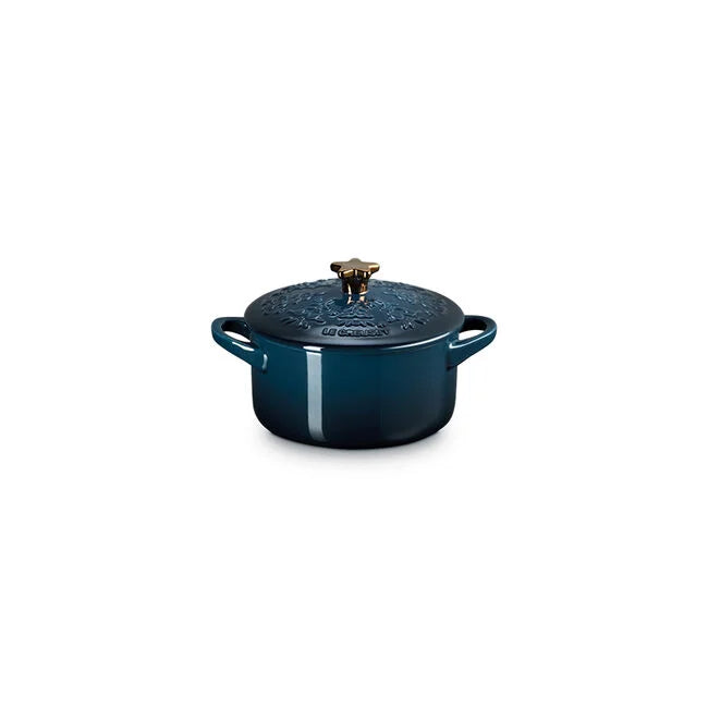 Le Creuset Noël Collection Mini Cocotte with Gold Star Knob