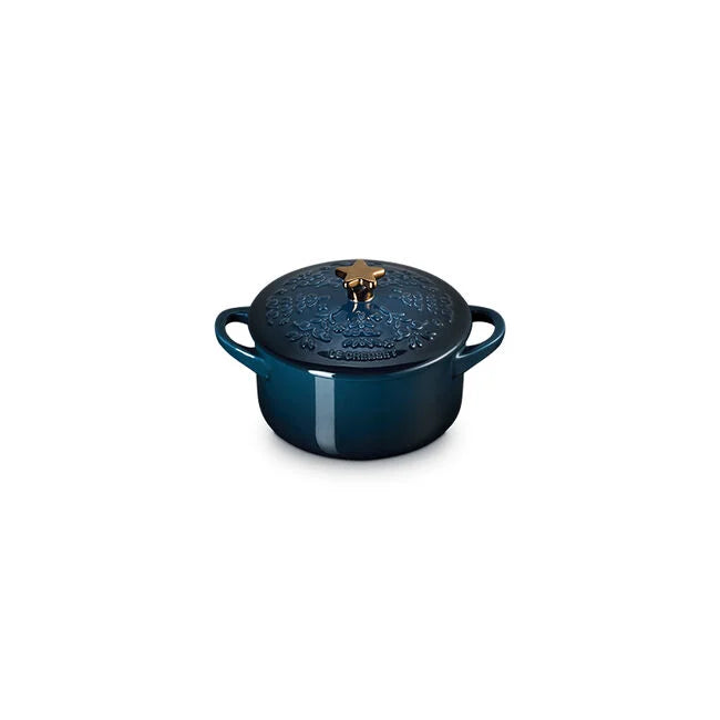 Le Creuset Noël Collection Mini Cocotte with Gold Star Knob