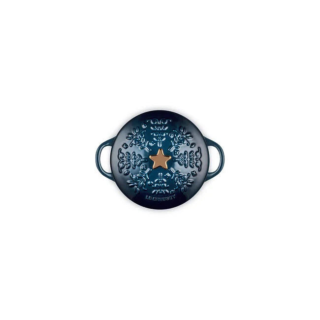 Le Creuset Noël Collection Mini Cocotte with Gold Star Knob