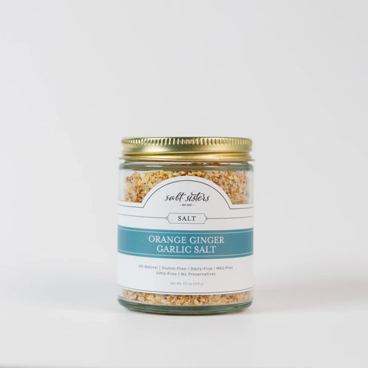 Salt Sisters Orange Ginger Garlic Salt 3.7 oz - Marcel’s Culinary Experience