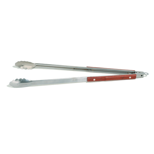 Rosewood Collection Extra-Long Locking Tongs, Stainless Steel