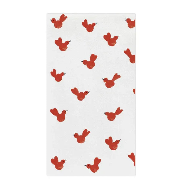 Vietri Red Bird Guest Towels - Marcel’s Culinary Experience