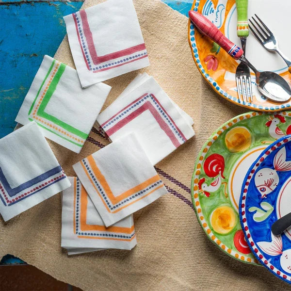 Campagna Cocktail Napkins - 4 Colors - Marcel’s Culinary Experience