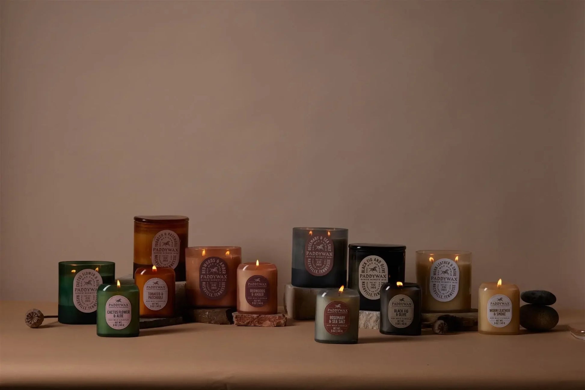 Paddywax Vista Candle - Worn Leather & Smoke - Marcel’s Culinary Experience