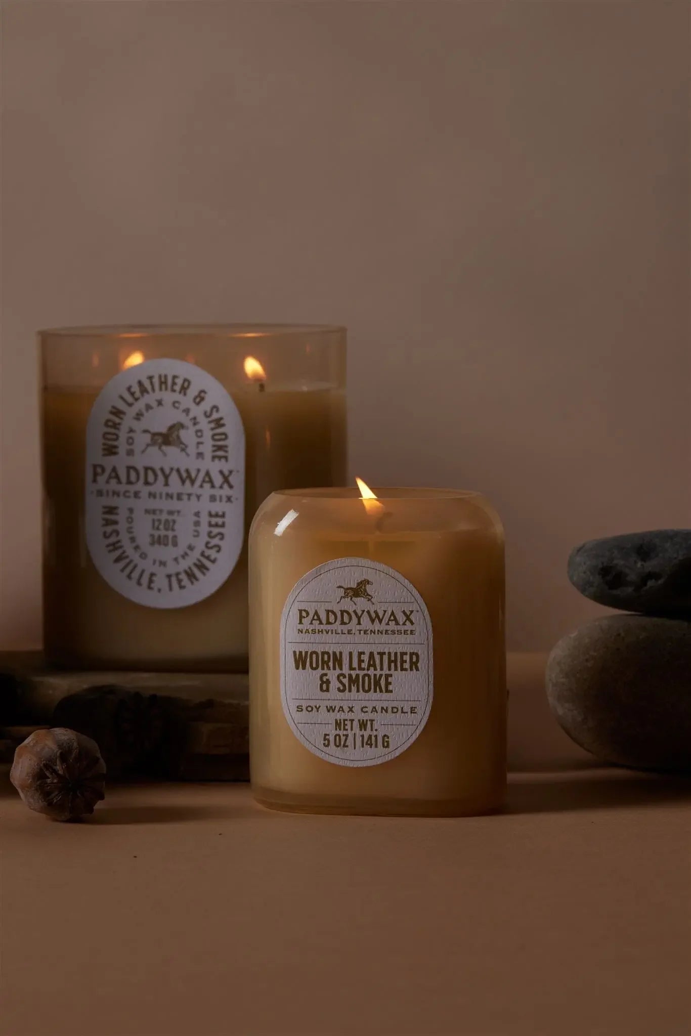 Paddywax Vista Candle - Worn Leather & Smoke - Marcel’s Culinary Experience
