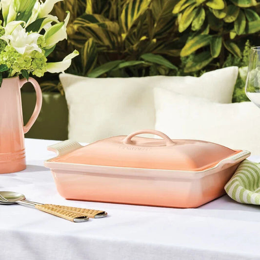 Le Creuset Heritage Rectangular Casserole 4 qt - Peche