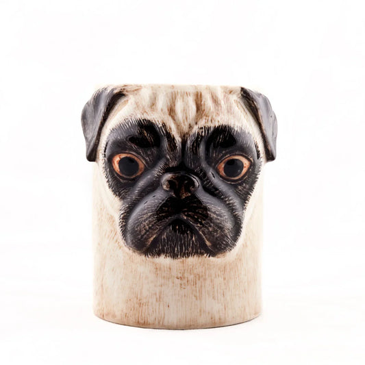 Quail Ceramics Pug Pencil Pot Fawn - Marcel’s Culinary Experience
