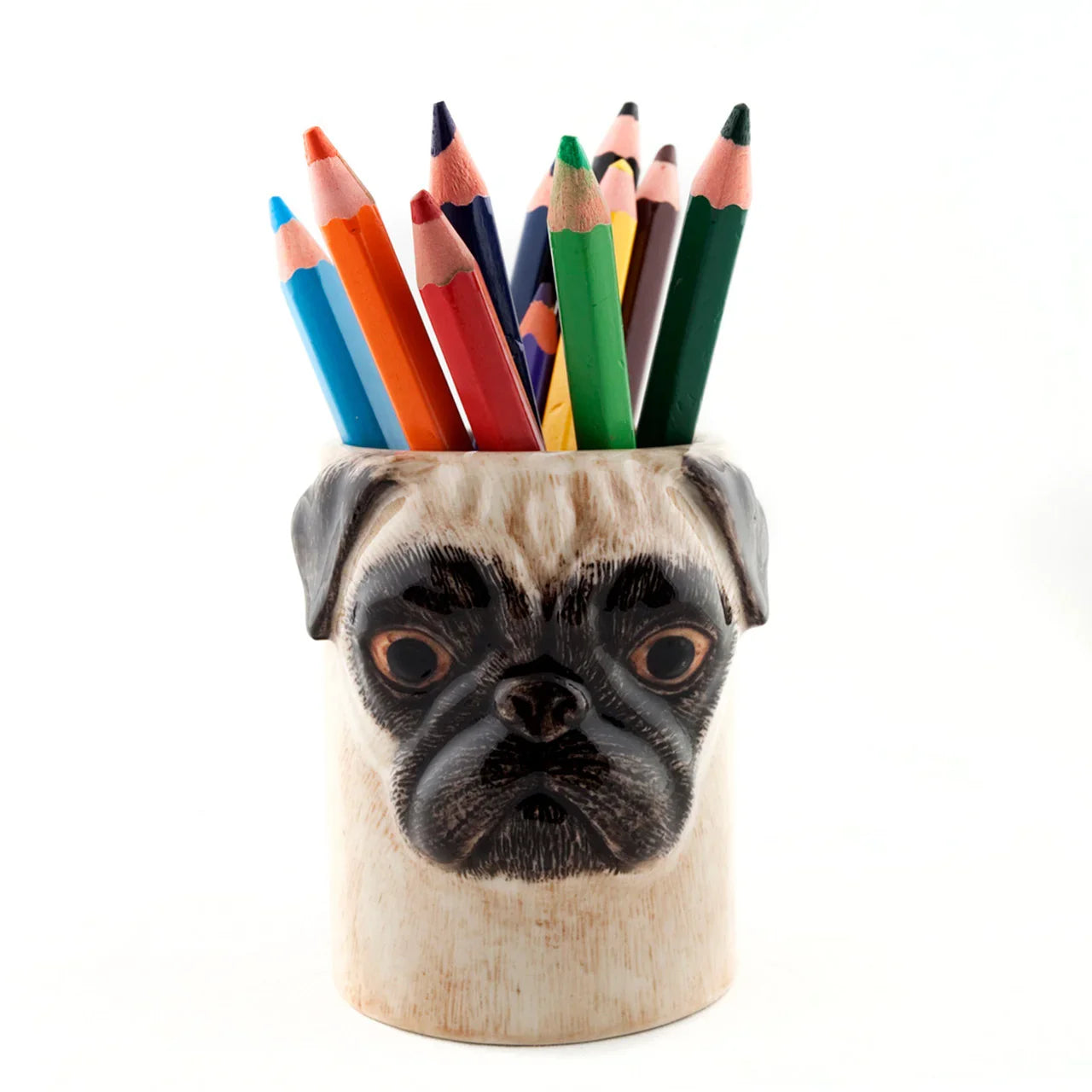 Quail Ceramics Pug Pencil Pot Fawn - Marcel’s Culinary Experience