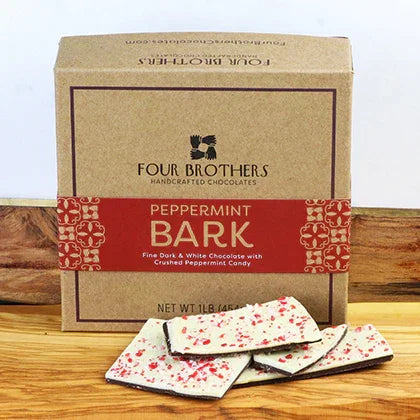 Four Brothers 1 lb. Peppermint Bark Gift Box - Marcel’s Culinary Experience