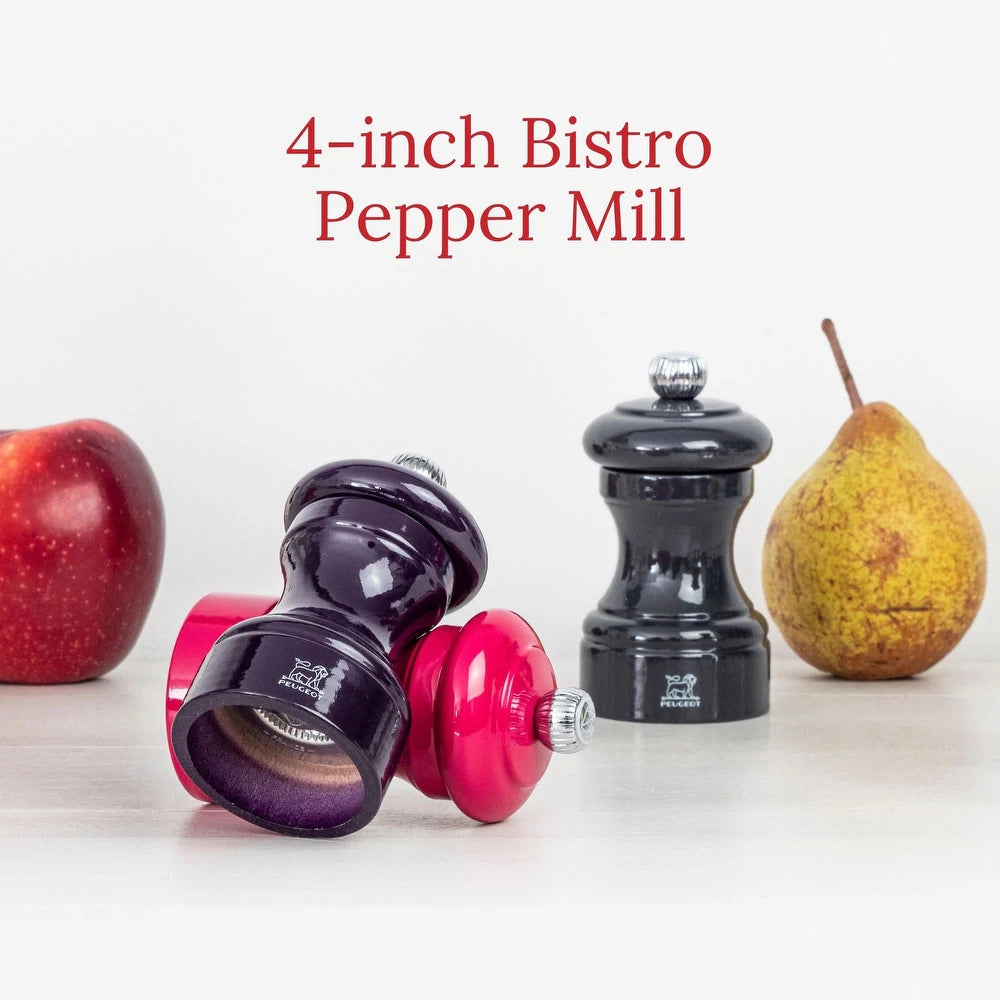 Peugeot Bistro Salt Mill Aubergine Gloss Painted Wood - 4″