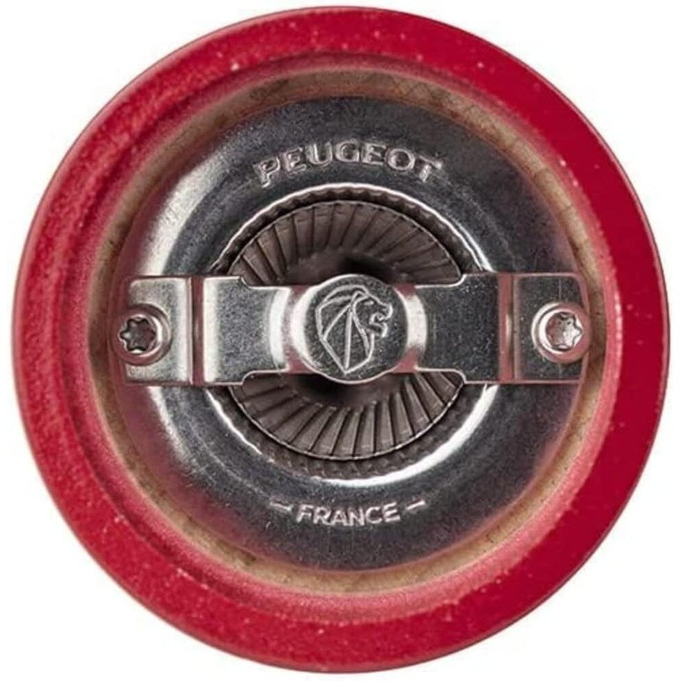 Peugeot Bistro Salt Mill Passion Red Gloss Painted Wood - 4″