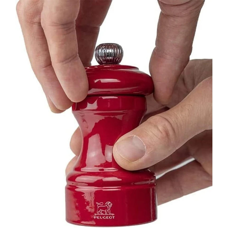Peugeot Bistro Salt Mill Passion Red Gloss Painted Wood - 4″