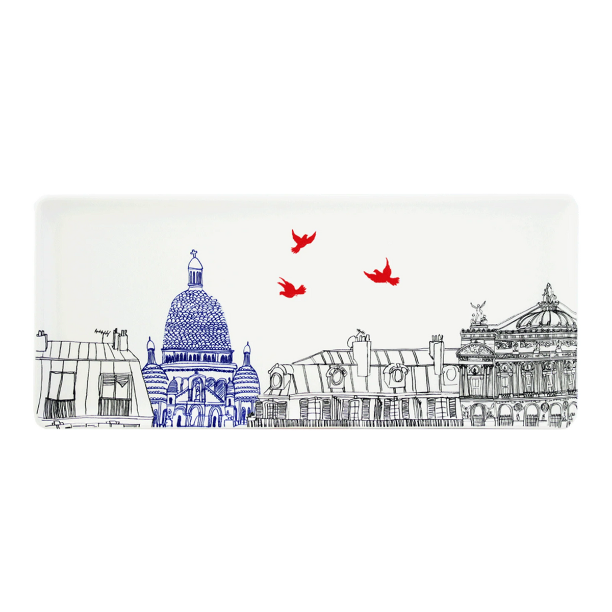 Gien Ça C'est Paris Oblong Serving Tray