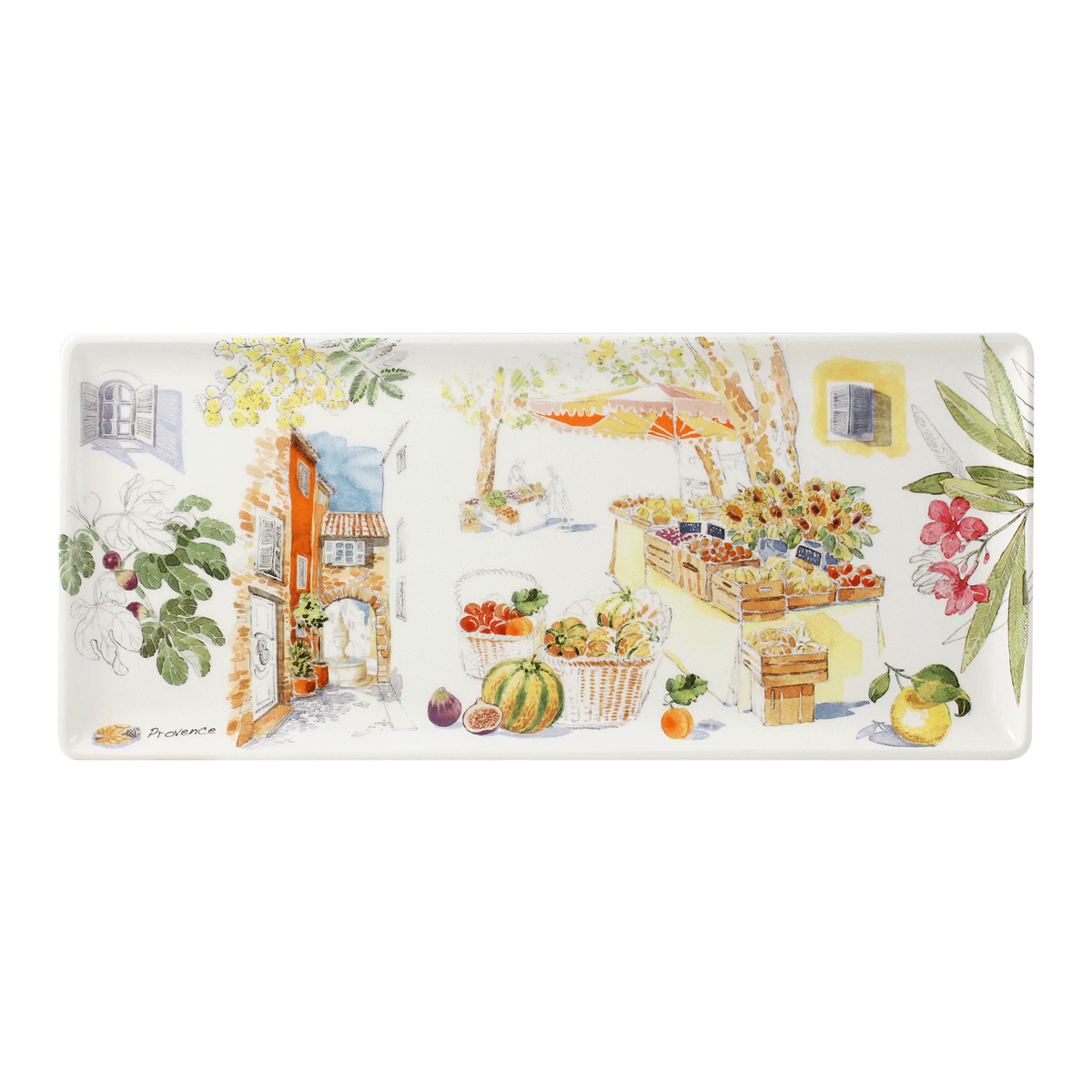Gien Oblong serving tray - Provence