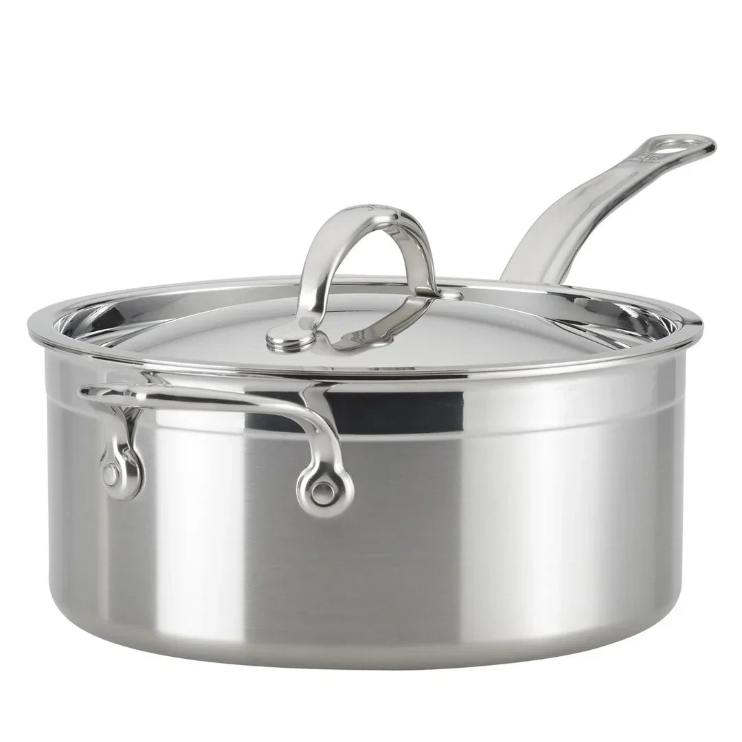Hestan ProBond Professional Clad Stainless-Steel Covered Saucepan 4 quart - Marcel’s Culinary Experience