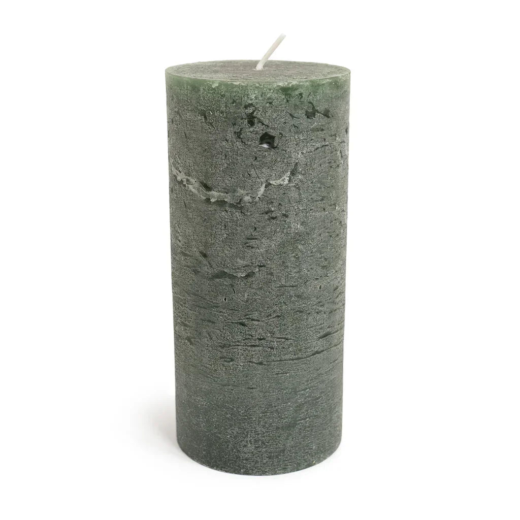 Simon Pearce Rasteli Hunter Green Pillar Candle 2.75x6 - Marcel’s Culinary Experience