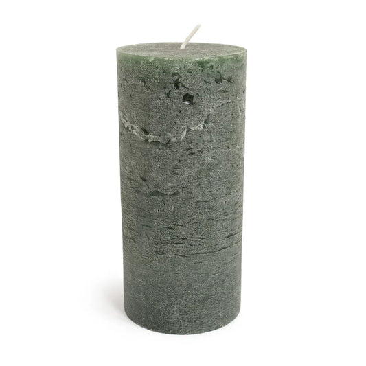 Simon Pearce Rasteli Hunter Green Pillar Candle 2.75x6 - Marcel’s Culinary Experience