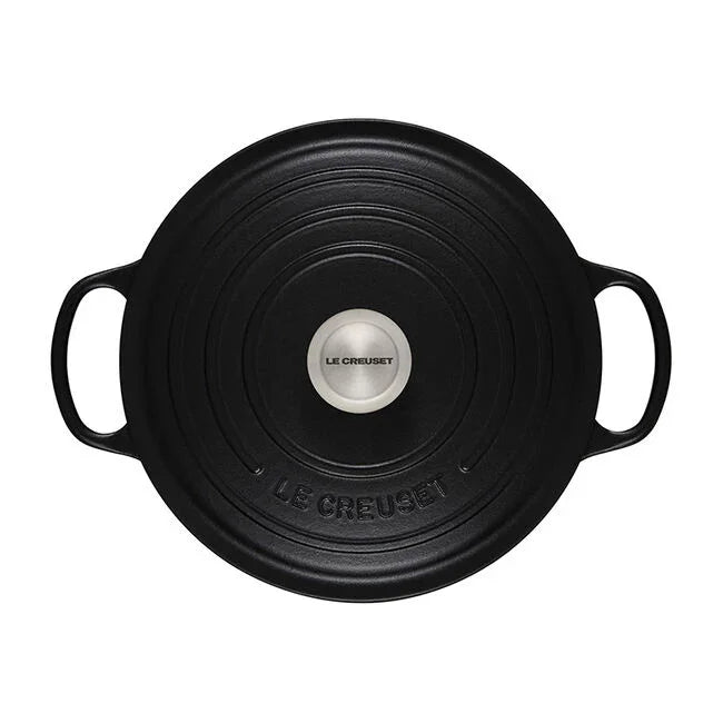 Le Creuset Signature Round Dutch Oven 5.5 qt - Licorice - Marcel’s Culinary Experience