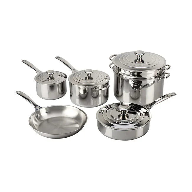 Le Creuset Signature Stainless Steel 10-Piece Cookware Set - Marcel’s Culinary Experience