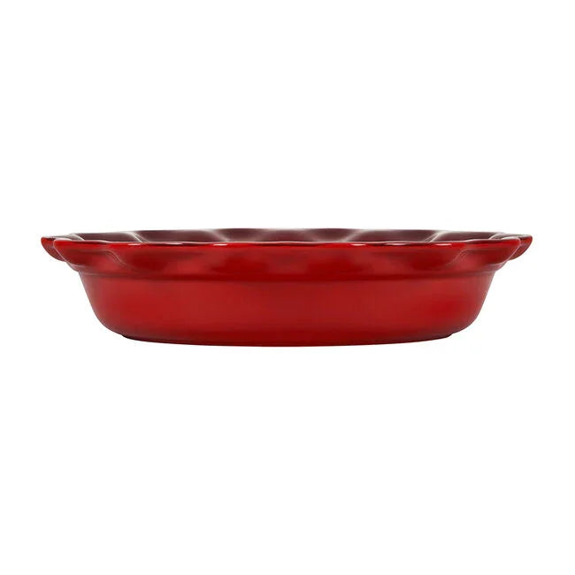 Le Creuset Heritage Fluted Pie Dish 9" - Cerise - Marcel’s Culinary Experience
