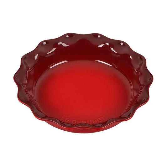 Le Creuset Heritage Fluted Pie Dish 9" - Cerise - Marcel’s Culinary Experience