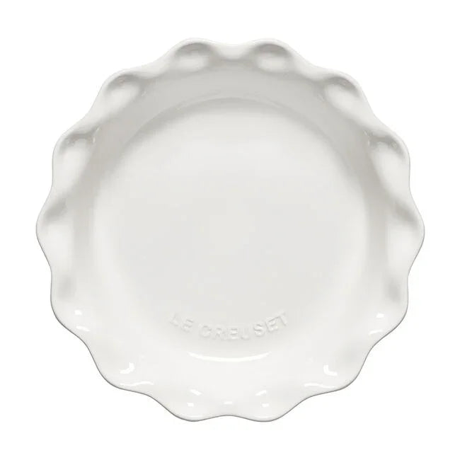 Le Creuset Heritage Fluted Pie Dish 9" - White - Marcel’s Culinary Experience
