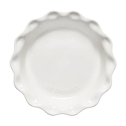 Le Creuset Heritage Fluted Pie Dish 9" - White - Marcel’s Culinary Experience