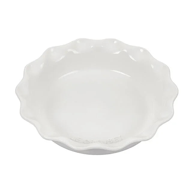 Le Creuset Heritage Fluted Pie Dish 9" - White - Marcel’s Culinary Experience