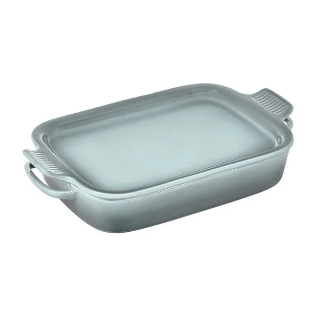 Le Creuset Rectangular Dish with Platter Lid - Sea Salt - Marcel’s Culinary Experience