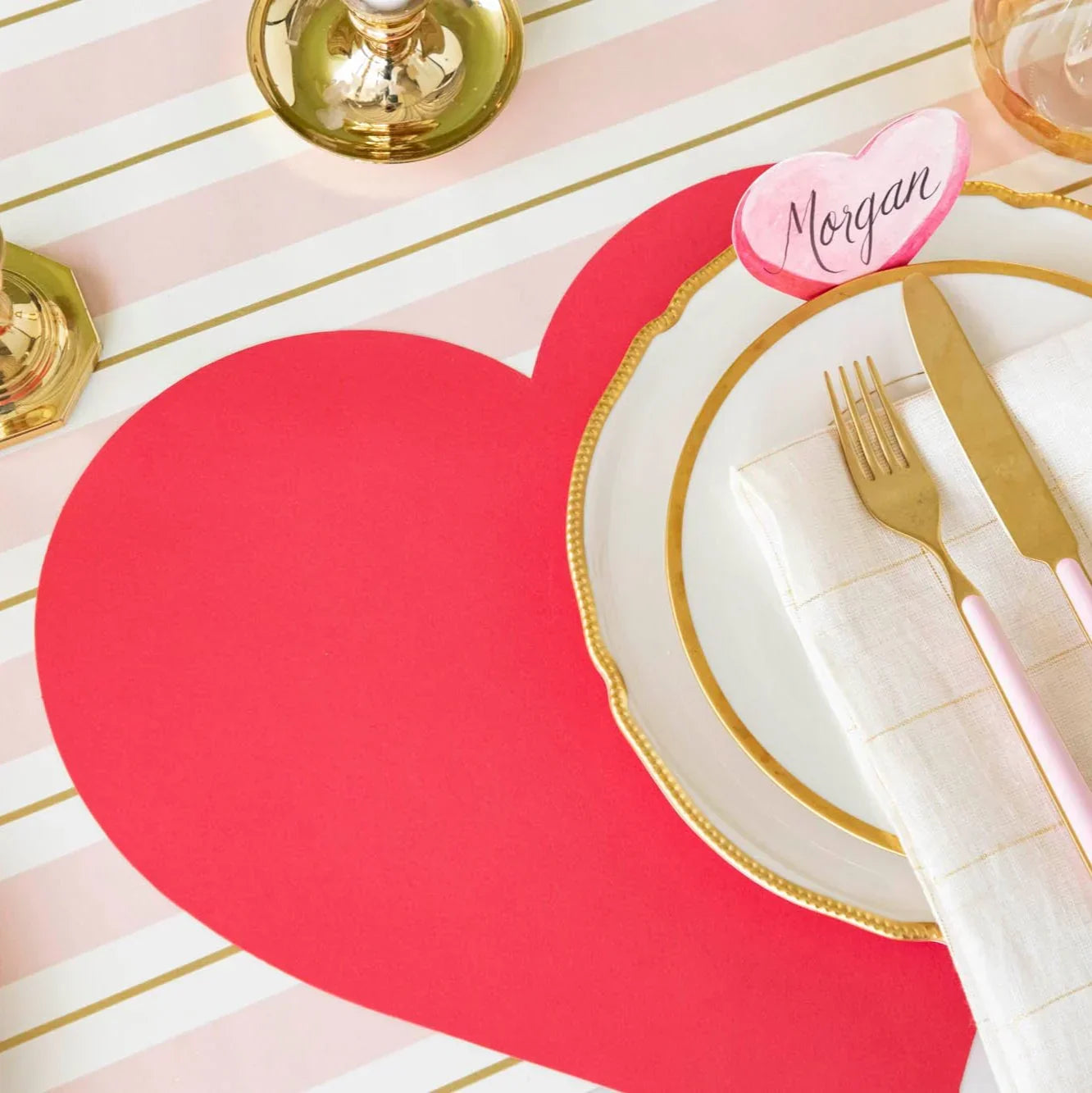 Hester & Cook Die-cut Red Heart Placemat - Marcel’s Culinary Experience