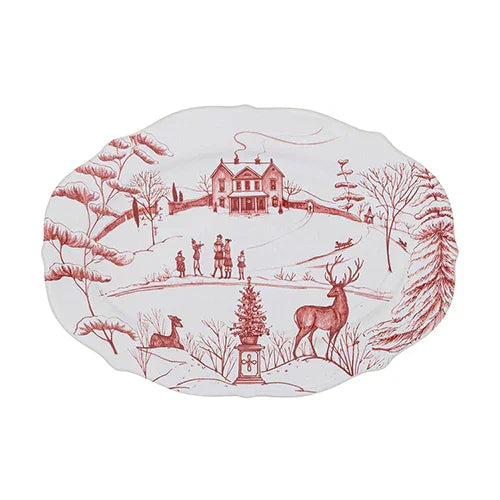 Juliska Country Estate Winter Frolic 8" Tray - Ruby - Marcel’s Culinary Experience