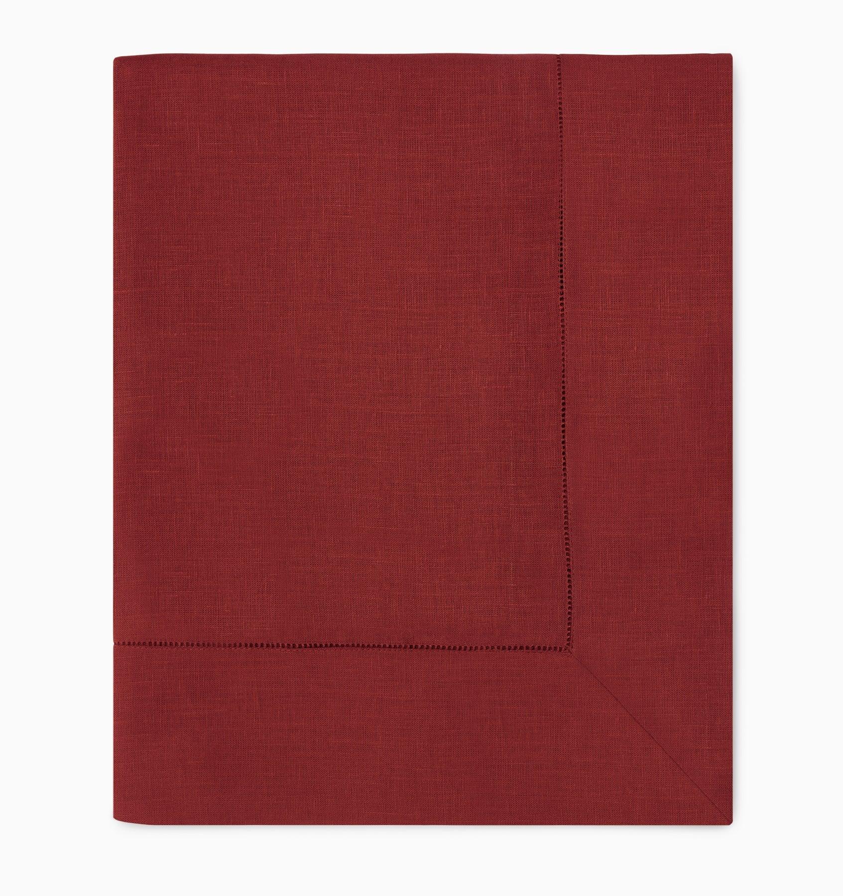 Sferra Linen Festival Tablecloth Square 54x54" Cinnabar - Marcel’s Culinary Experience