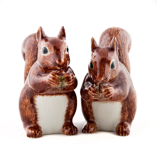 Quail Ceramics Squirrel Salt & Pepper Shakers