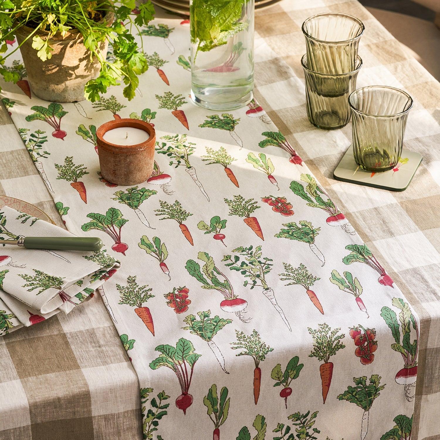 Sophie Allport Garden Vegetables Table Runner - Marcel’s Culinary Experience