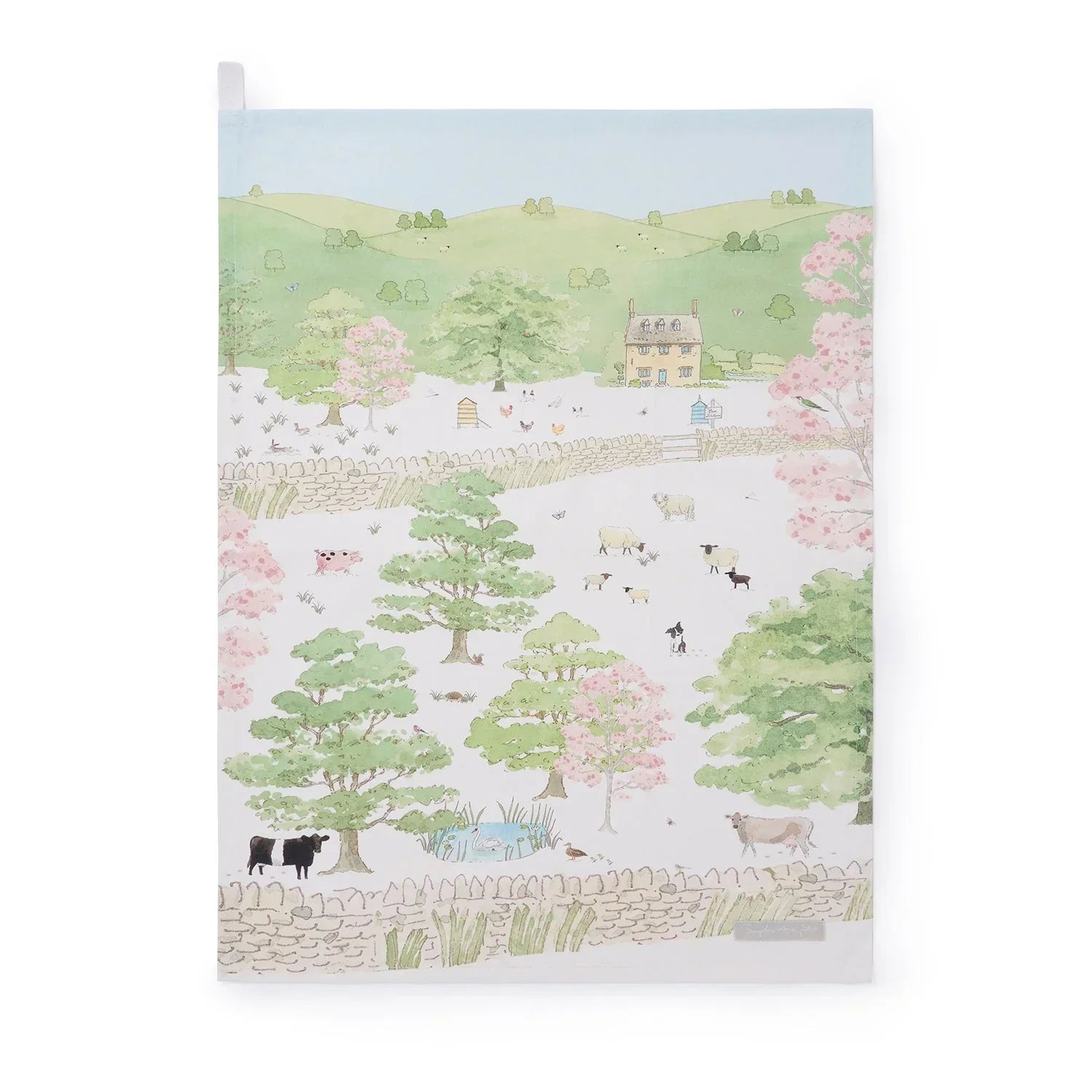 Sophie Allport Spring Cottage Scene Tea Towel - Marcel’s Culinary Experience