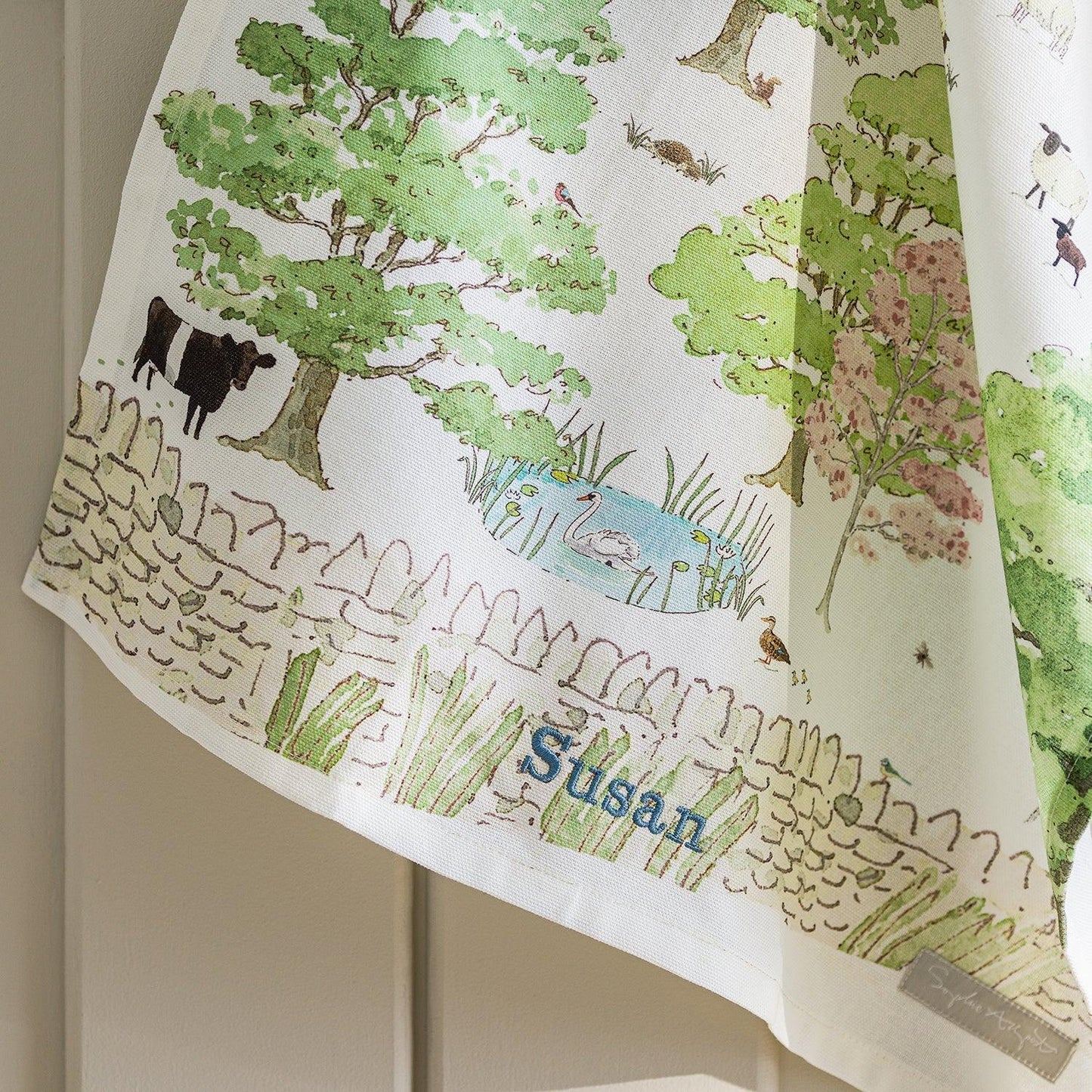 Sophie Allport Spring Cottage Scene Tea Towel - Marcel’s Culinary Experience