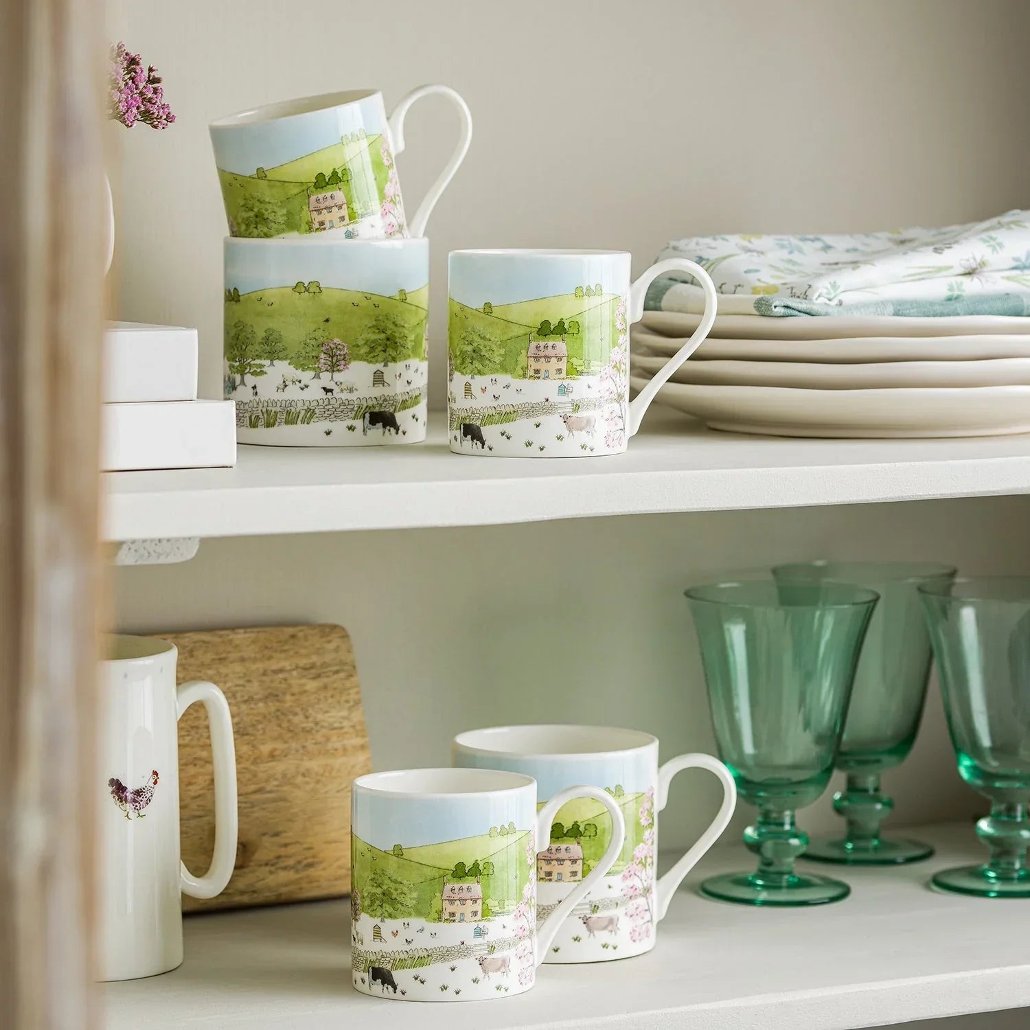 Sophie Allport Spring Cottage Scene Mug - Marcel’s Culinary Experience