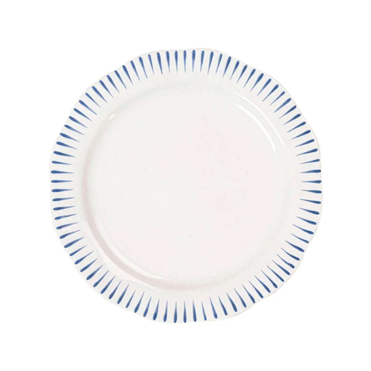 Juliska Sitio Stripe Delft Blue Salad Plate