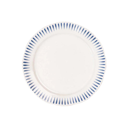 Juliska Sitio Stripe Side/Cocktail Plate Delft Blue