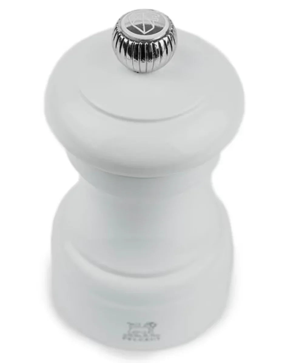Peugeot Bistro Salt Mill Pearl Grey Gloss Painted Wood - 4" - Marcel’s Culinary Experience
