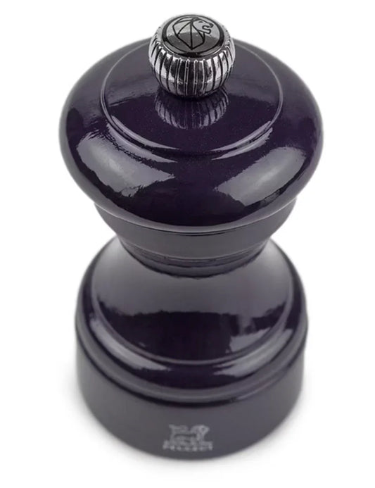 Peugeot Bistro Pepper Mill Aubergine Gloss Painted Wood - 4″ - Marcel’s Culinary Experience