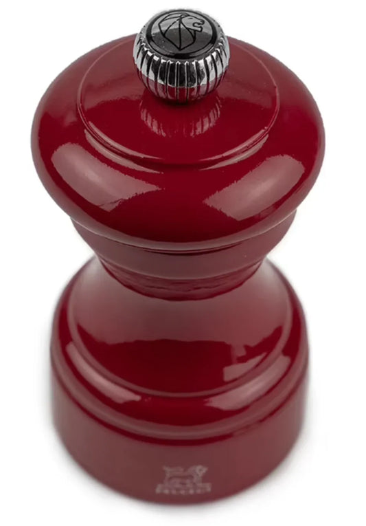 Peugeot Bistro Pepper Mill Passion Red Gloss Painted Wood - 4″ - Marcel’s Culinary Experience