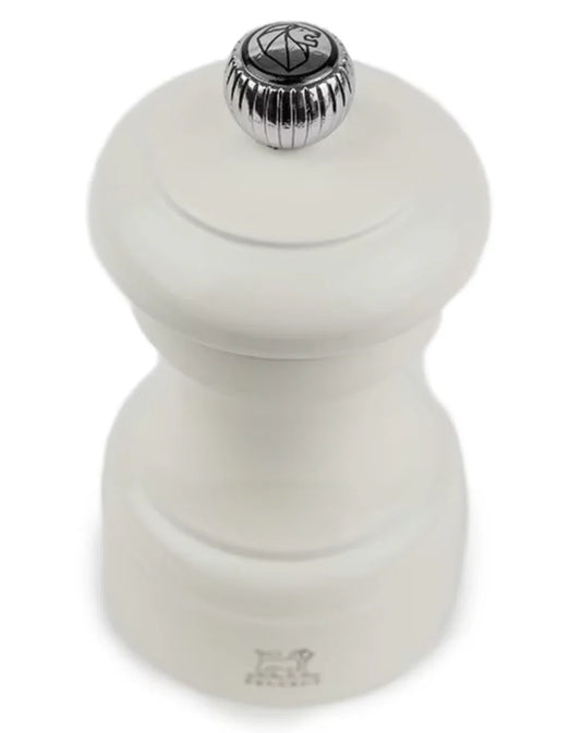 Peugeot Bistro Pepper Mill Ivory Gloss Painted Wood - 4″ - Marcel’s Culinary Experience