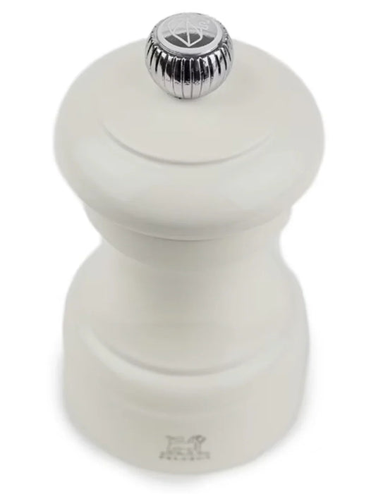 Peugeot Bistro Salt Mill Ivory Gloss Painted Wood - 4″ - Marcel’s Culinary Experience